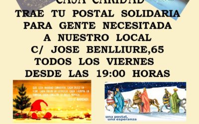 Trae tu Postal de Navidad para Casa de Caridad